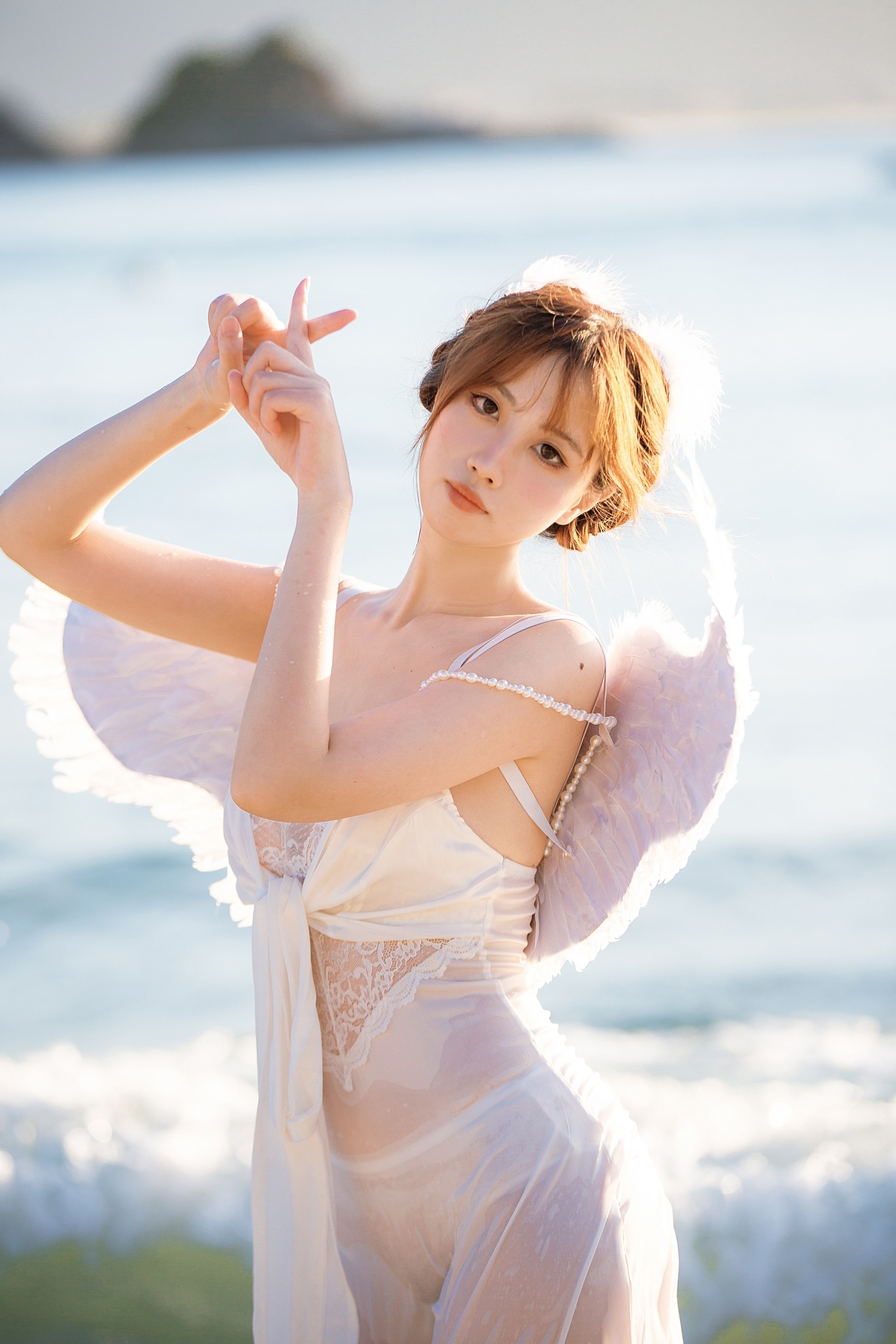 念雪ww - NO.037 海边神明少女[50P]-XikXak